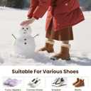 Thermal Socks for Women, 3 Pairs Warm Thick Full Cushioned Knit Winter Crew Wool Boot Socks, Cozy Gift (Coffee Assorted)