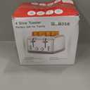 Toaster 4 Slice Retro Stainless Steel,Best Prime 4 Slice Toaster Wide Solt with 7 Shade Settings, Perfect for Waffles, Bagels and More Lainsten T-527