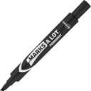 AVERY Large Black Permanent Marker with Thick Chisel Tip for Calligraphy, Fabric, Desk Work, Pack of 12 (08888)
