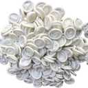 ANSLYQA Finger Cots, (Medium,1200 Pcs) Disposable Latex Finger Covers Anti Static Rubber Fingertips Protective for Electronic Repair,Crafting Industrial Apply,White