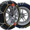 232405 Adjustable Snow Tire Chains for Light Truck, SUV, Cars, Pickups, 2 Pack Anti-slip Snow Chains for Pickup Trucks Winter Tire Chains 235 245 255 265 275 - Series 232405