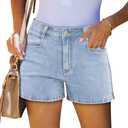 onlypuff Women Jean Shorts Cute Ripped Cut Off Casual Denim Shorts Size M