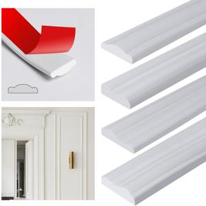 Peel and Stick Panels Molding Trim, Self-Adhesive Wall Paneling Strip, Flexible Chair Rail Classic Wall Trim for Home Decoration  (1.1in*10ft)