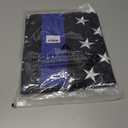 Embroidery Stars Thin Blue Line Police American flag 3x5 Heavy Duty Honoring Law Enforcement Officers FlagsUV Protected Fade Embroidered Blue Striped American Flag Outdoor Super Durable