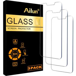 Ailun Screen Protector for iPhone 14 Plus/iPhone 13 Pro Max [6.7 Inch Display], 3 Pack Case Friendly Tempered Glass