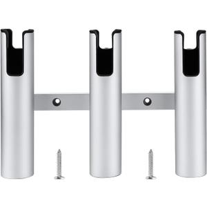 Aluminum Fishing Boat Rod Holder,3/4 Link Tube Aluminum Rod Rack, Suit Boats & Yacht ,Silver