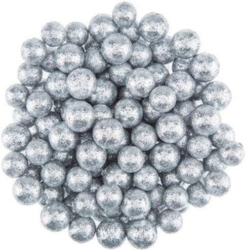 Silver Glitter Ball Filler Christmas Holiday Decoration
