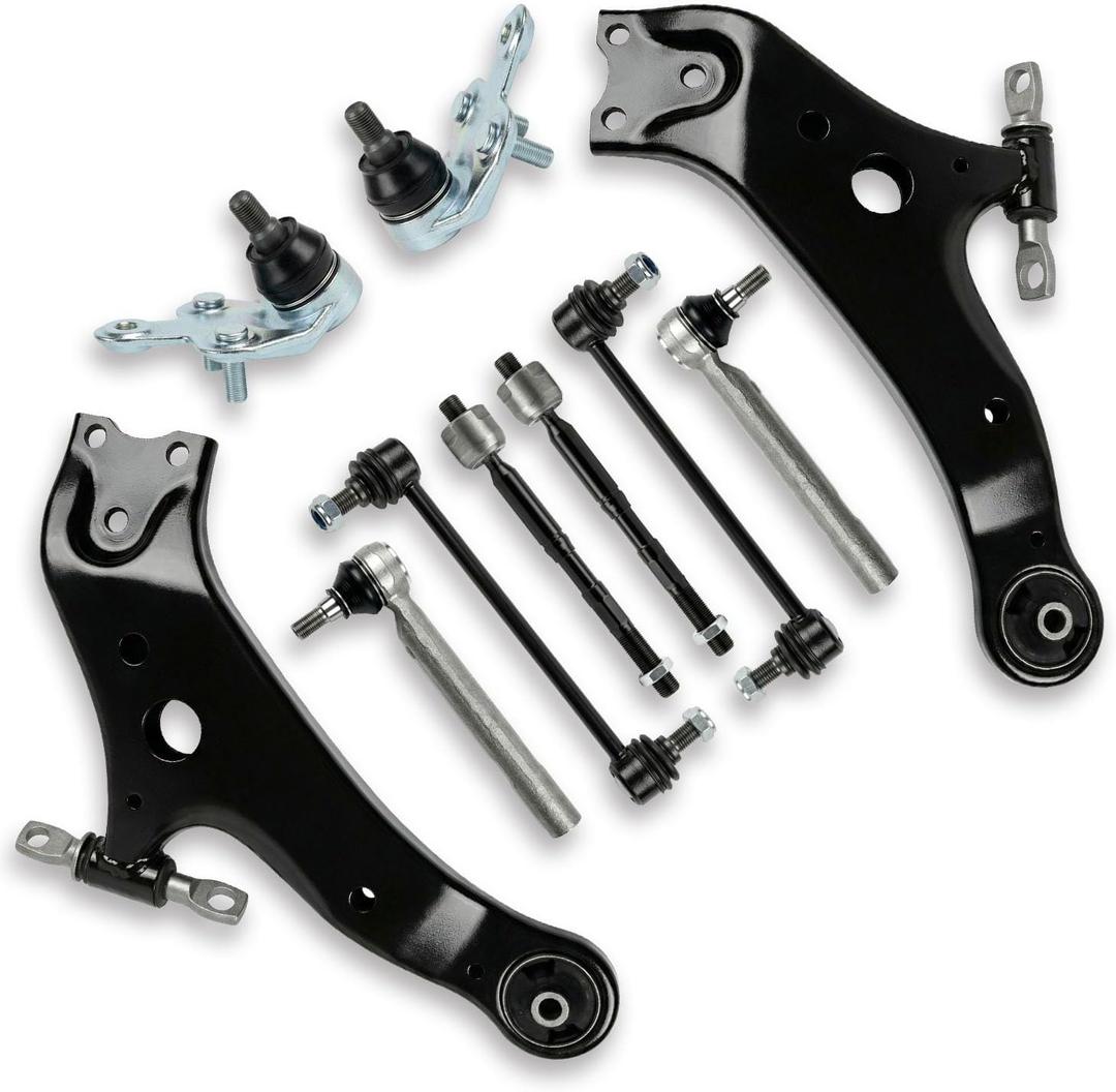 10PCS Front Lower Suspension Control Arms Kit, Fit for Lexus RX350 2010-15, RX450H 2013-2015, Fit for Toyota Highlander 2008-2019, Venza 2009-2016, Replaces OE# K622945 K622944