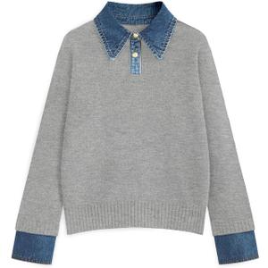 Womens Oversized Sweater Cozy Chunky Long Sleeve Mock Turtleneck V Neck Button Down Denim Polo Pullover Tunic Sweaters (X-Large)