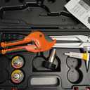 PEX Expansion Tool Kit, Manual PEX-A Expansion Tool with 1/2", 3/4", 1" Expander Heads, Compatible with Uponor ProPEX, ASTM F1960 Standard  Includes Pipe Cutting Tool for Radiant Heating