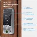 Lockly Visage Zeno Series Smart Lock with Facial Recognition, Fingerprint