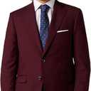 Alton Lane Mercantile Jacket Tailored Fit - Premium Quality Suit Jacket for Men, Stylish and Elegant Formal Suit for Men (38 Short, Burgundy)