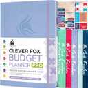 Clever Fox Budget Planner Pro - Financial Organizer + Cash Envelope Budget System. Monthly Finance Journal, Expense Tracker & Personal Account Book. Undated - Start Anytime. (7''x10'')  Periwinkle (Smaller Than A4 (7x10''))