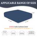 BT.WA Sectional Couch Covers for Sofa Cushion L Shaped Couch Cover Washable Soft Couch Cushion Covers Stretch Sofa Slipcovers(1-Piece for Chaise or Sofa 3-Seater, Navy)