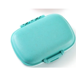 1 Pack Travel Pill Organizer, 8 Compartments Small Pill Box, Portable Daily Pill Case for Medicine, Vitamin, Supplement Storage, Compact Pill Container for Pocket, Purse, Travel, Office, Home Use