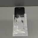 Uniclife 1 Pack Sliding ID Badge Holder Hard Black Vertical Plastic Card Case Protector Pouch with Clear Window for Office School ID Credit Cards Proximity Key Cards Drivers Licenses and Passes