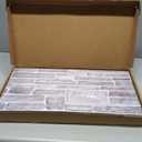 Commomy 12pcs Faux Stone 3D Wall Panels Peel and Stick - 22.8" x 11.8" Thin & UrltraLight Stone Textured Wall Panel for Interior Tile Kitchen, Bedroom,Living Room,TV Background,RV (Covers 22.48 sq.ft)