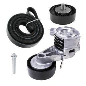 11288624196 Serpentine Belt Tensioner Idler Pulley Drive Assembly Kit Fit for 2006-2013 BMW 128i 325i 325xi 328xi 330i 330xi 525i 528i 530i 530xi X3 X5 3.0L L6#11287535860 11288620022 11287530314