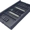 Tissuefoot - The Ultimate Tissue Box Holder: Convenient Access for Home, Office, Car, Classroom & More - Dishwasher Safe- Sturdy, Rectangular and Stylish Stabilizer! (Black)