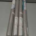 4 x Guvana Grasscloth Peel and Stick Wallpaper Grey Textured Contact Paper Modern Removable Self Adhesive Wall Paper Thicken Fabric Faux Linen Wallpaper for Bathroom Living Room Cabinets 78.7inx15.7in (Gray)