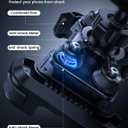 Lamicall Motorcycle Phone Mount Holder - [Dual Vibration Dampener] [Upgrade Handlebar Clip] Motorcycle Cell Phone Holder, Bike Phone Mount, Gifts for iPhone 16 15 14 Pro Max, 4.7-6.7" Phones, Black