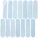 Commomy Thicker Light Blue Peel and Stick Backsplash - 10 pcs of 12" x 12" - 3D Adhesive Peel and Stick Tiles Backsplash for Kitchen, Bathroom, Removable, Waterproof, Vinyl Wall Tile (Glossy Sky Blue & Thicker Design)