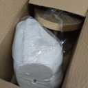 2 Pcs Vintage Velvet Necklace Display Stand Mannequin Velvet Jewelry Necklace Holder Elegant Decor for Wedding Jewelry Selling Trade Shows(White,13.8 and 6.7 Inches)