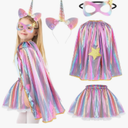 Princess Costumes for Girls Unicorn Costume Kids, Tutu Skirt, Unicorn Headband, Princess Cape, Eyemask - Girls Fancy Dress for Birthday, Halloween