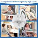 Adjustable High Chair Straps Replacement Compatible with Ingenuity for Most for Most 5 Point High Chairs,Secure Buckle,1PC