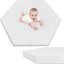 YENING Thick Hexagon Playpen Mat Foam - 52 x 45 Hexagon Play Pen Mattress Pad Washable Baby Play Yard Insert Matt Waterproof