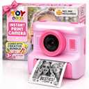 Instant Print Camera for Kids,2.4 Inch Screen Kids Instant Cameras, Christmas Birthday Gifts for Girls Age 3-12, Portable Toddler Toy for 3 4 5 6 7 8 9 10 Year Old Girls Boys Pink