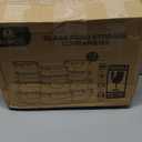 M MCIRCO 12-Piece Glass Food Storage Containers with Upgraded Snap Locking Lids,Glass Meal Prep Containers Set - Airtight Lunch Containers, Microwave, Oven, Freezer and Dishwasher (Gray)