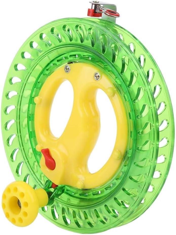 Dilwe Fishing Line Reel, ABS Multifunction Sea Fishing Wheel Hand Wire Wrapping Fly Line Fishing Reel Accessory (Green)