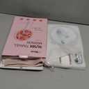 LitBear Travel Makeup Mirror with Lights, Rechargeable Double-Sided 10X/1X Magnifying Mirror, Portable Lighted Beauty Mirror, 3 Color Lighting, Dimmable Touch Screen, Tabletop Handhold Hanging (White) (Rose Gold)