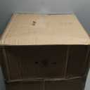 IPYNBAP Outdoor Chair Cushions Set of 4 - Waterproof Outdoor Seat Cushions for Patio Furniture, Patio Chair Cushion with Handle and Ties, Out Door Chair Pads,19x19x3 - Square, Black