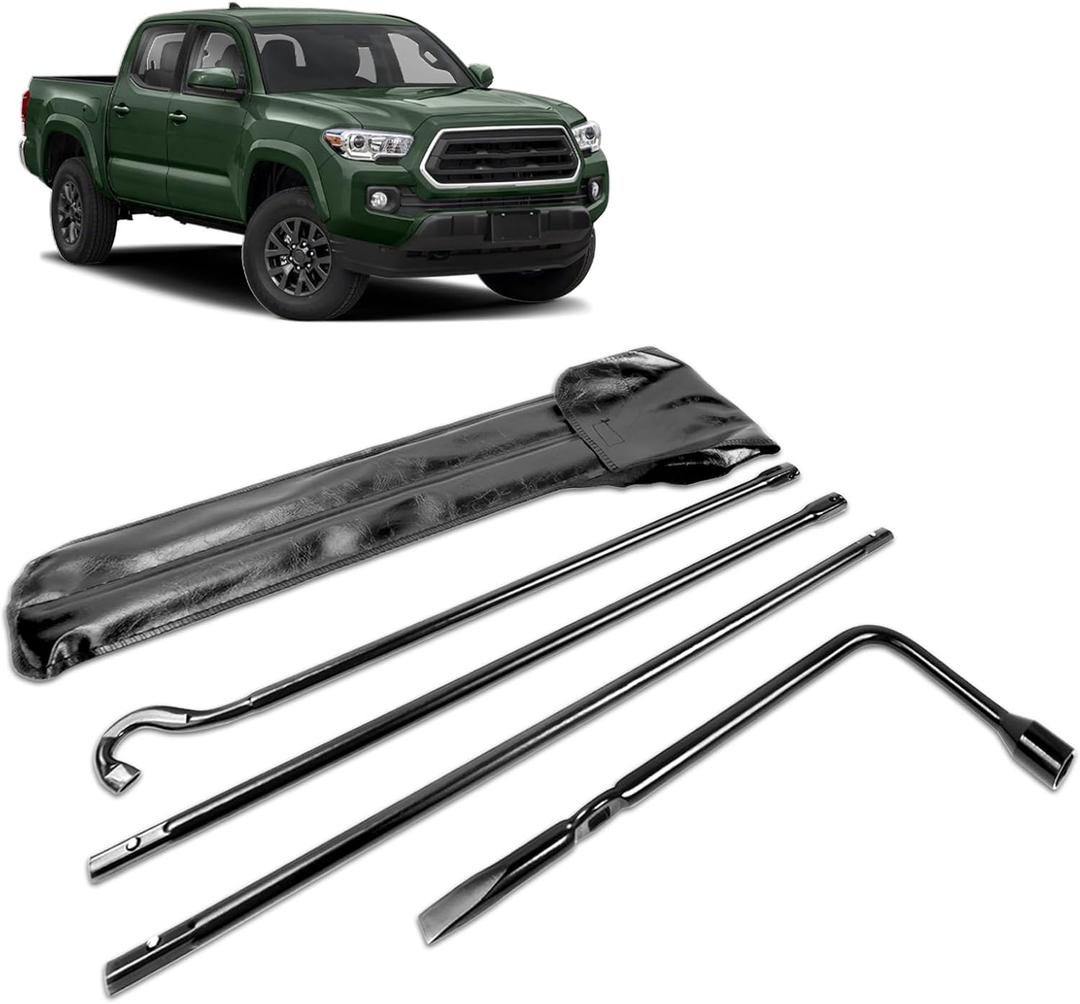 Spare Tire Tool Kit with Tire Jack Handle and Wheel Lug Wrench 2005-2022 Tacoma Spare Tire Removal Tool Kit