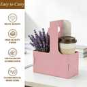 50 Pack 2 Cup Drink Carrier with Handle 2 or 4 Cup Kraft Paperboard Drink Cup Carrier Portable for Delivery Coffee Beverage Cup Holder Valentine Decor