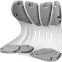 Ergonomic Back Support Chair&Cuchion with Lumbar Support for Posture Correction and Back Pain Relief, Perfect for Home and Office Use (Gray, General)