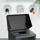 Uniclife Key Drop Box for Outside, Metal Donation Box Collection Box with Combination Lock, Safe Suggestion Box, Wall Mounted Mailbox with Top Slot, Steel Cash Drop Box for Home Office and Business