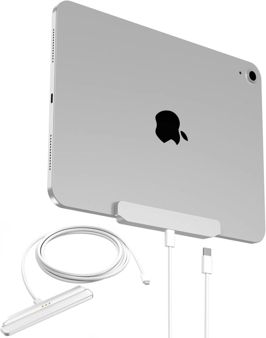 Magnetic Wireless Charger for iPad 10th Generation, iPad (A16) Only, 18W Fast Charging Smart Connector Alloy Wireless Charging Pad with USB-C Cord Cable