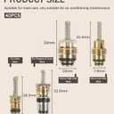 3 x 40PCS AC Valve Core Kit,AC Valve Kit,Car Accessories Car Air Conditioner Valve Core, A/C R12 R134a Refrigeration Tire Valve Stem Cores with Remover Tool Assortment Kit for Most Cars