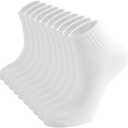 Irisbear Ankle Socks for Women, White Socks Women Cotton Gym Crew Socks Size 5-9