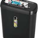 Home Office Paper Shredder - Woolsche 10-Sheet Strip Cut with 3.17-Gallon Basket - P-2 Security Level - CD & Credit Card Shredder - Durable & Fast - Jam Proof System - ETL Certified