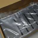 LUKETURE Desk Side Storage, 2 Tier Steel Hanging Organizer, No Drill Side Desk Organizer, Laptop Holder, with Pen Holder, Hanging Table Storage for Office Home, Fits Flat Edge Tables 0.3" to 2.8" (Black)