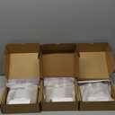 Amerdeco 3 Pack Brushed Gold Door Handles Interior, Knurled Privacy Door Handles with Lock,Gold Door Lever for Bedroom or Bathroom,Reversible Keyless for Left Right Handed Doors AM0027