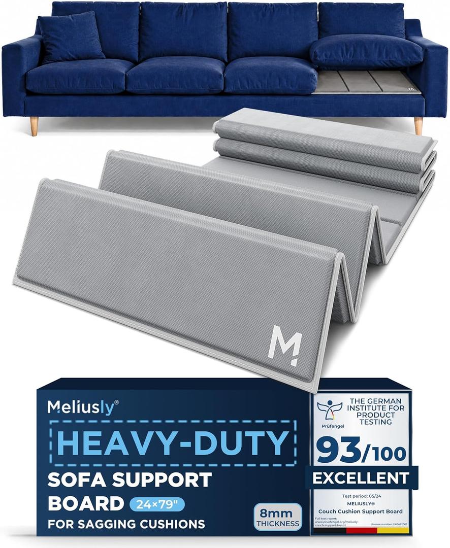 Meliusly Couch Cushion Support Board for Sagging Sofa Cushions (24x79)