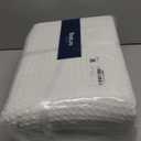 Bedsure Gentlesoft 100% Cotton Blanket King Size for Bed - Breathable and Soft for Spring Summer, Thick Cozy Waffle Weave Blanket Gifts for Women, White, 104x90 inches