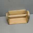 Sabary Wooden Washi Tape Dispenser Multi Roll Masking Tape Holder Organizer with Acrylic Cutter for Craft Painter Gift Wrapping 9.8 x 5.8 x 5.8 Inches
