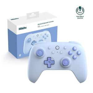 8Bitdo Ultimate 2C Bluetooth Controller for Switch 2/Switch, Switch Controller with 6-Axis Motion Control, Rumble Vibration, Refined D-Pad, Bumpers, Hall Effect Joysticks - Blue