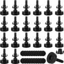 20Pack Adjustable Leveling Feet, 3/8-16 Thread Heavy Duty Furniture Levelers, Adjustable Table Feet with T Nut Bolt for Chairs Cabinets Sofa Workbenches and Furniture Legs